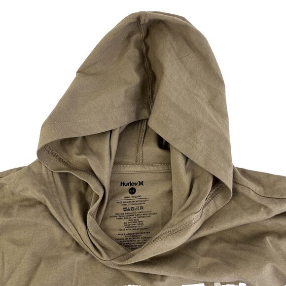 New Mens Hurley Long Sleeve Hoodie Tee T-Shirt Sz S NWT Palm Tree - Picture 6 of 8